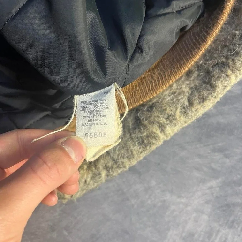 Vintage Carhartt Insulated Snap On Replacement Hood